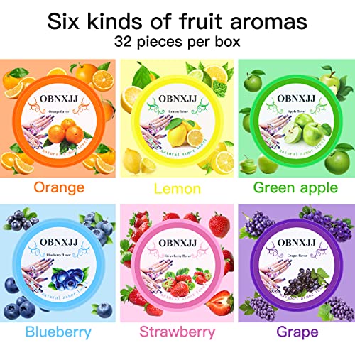 FERCAISH 192Pcs Nail Polish Remover Pads, 6 Fragrances Disinfecting Gel Polish Remover Wipes Easy to Carry and Strong Removal Effect Lint Nail Polish Wipes