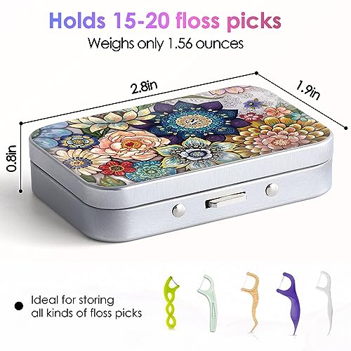 Dental Floss Portable Case, Easy to Store Floss Picks of Various Sizes, Portable Dental Floss Dispenser is Perfect for Travelling, Hotels, Dinners, Appointments.Alphabet 3 Piece
