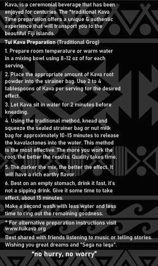 TUI KAVA PREMIUM WELLNESS KAVA -TRADITIONAL Fijian Noble Pounded Medium Grind 250g (8.8oz) - TRIAL SIZE | Very Heady Daytime Kava | All Natural Relaxation | Increase Focus | Mood/Sleep Support | Stress Relief | STRAINER BAG REQUIRED.