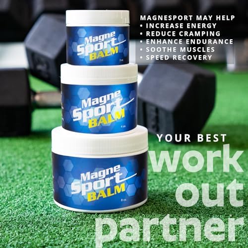 MagneSport Topical Magnesium Balm for Athletic Recovery - 4oz Jar
