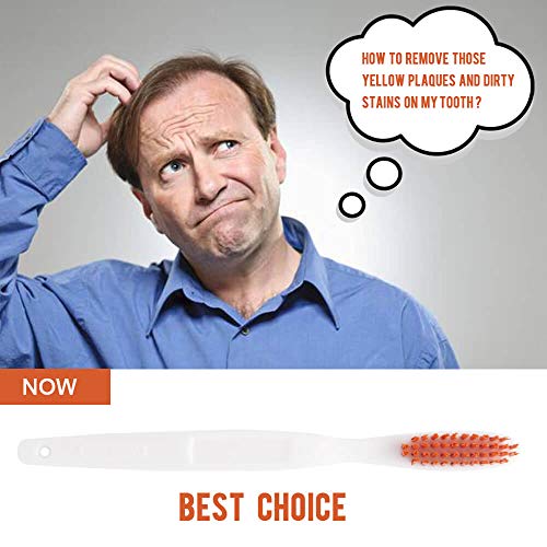 DR PERFECT Extra Hard Toothbrushes Firm Toothbrush for Smoker's Teeth Whitening Pack of 12