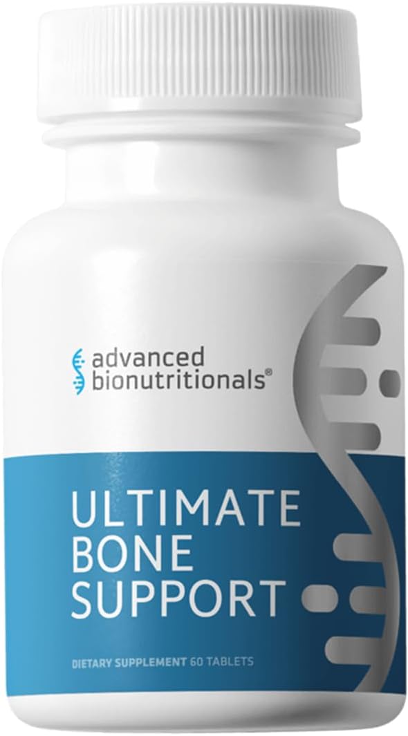 – Ultimate Bone Support Supplement, Strontium, Silica, Vitamin K2 and D3, Support Bone Health, Bone Strength, Non GMO, Gluten Free, Dairy Free, Soy Free, Vegan (60 Tablets)