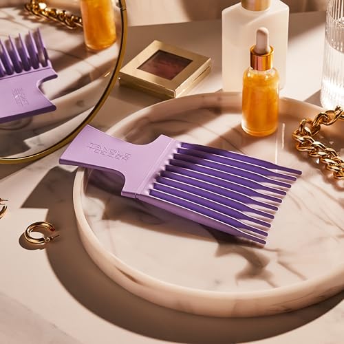 Tangle Teezer Hair Pick, Adds Lift, Volume, Preserves Curl, Reduces Frizz, for Curly Hair Types, Lilac