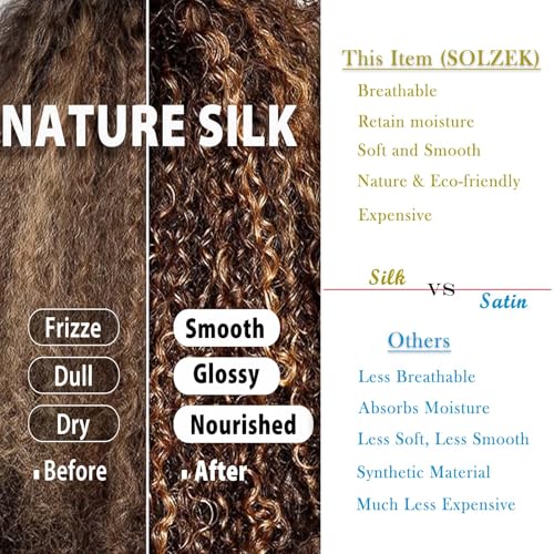 Silk Bonnet for Sleeping 100% 19 Momme Mulberry Adjustable Hair Wrap Curly Double Layered Night Cap Anti Frizz Women 1Pcs (Pink)