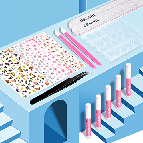 TsMADDTs Press On Nails Almond, 24 Colors 720PCS Short Fake Nails with Glues, Stickers, Tweezer for Women