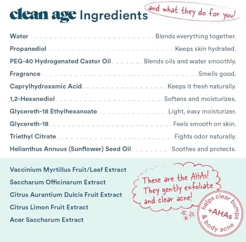 Aluminum Free Deodorant & Body Spray for Whole Body - 3 Pack 4oz ea - Cedar, Oasis and Sandalwood - Clean Deodorant and Body Spray for Teen Boys and Girls - With AHA Fights Body Acne