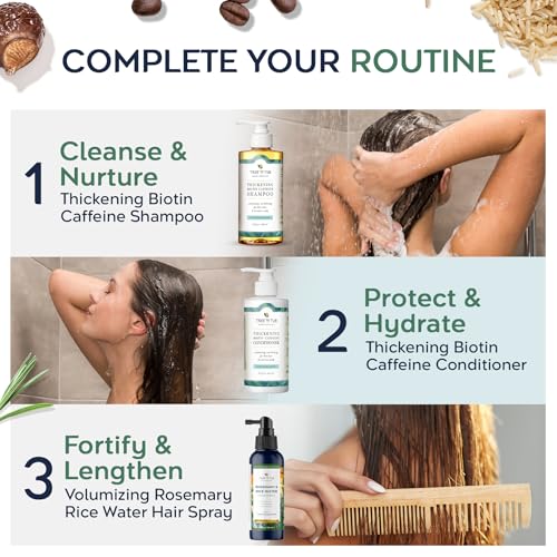 Tree To Tub Rosemary Water Spray for Hair Growth - Fermented Rice Water for Hair Growth Nature's Rosemary Hair Spray & Nourishing Scalp Care