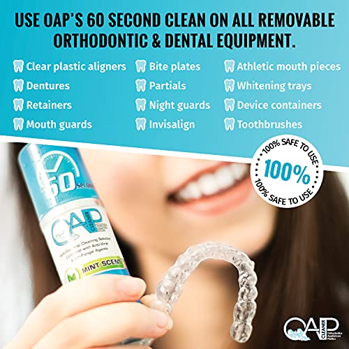 OAP Cleaner - Cleans & Sterilizes Removeable Dental and Ortho Appliances - Foam
