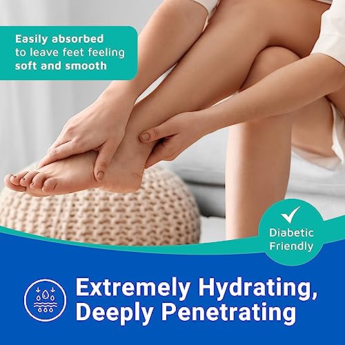 Dermal Therapy - Heel Care Cream, Foot Cream for Dry Cracked Heels, Intense Foot Moisturizer with Urea and AHA, Foot Lotion and Feet Exfoliator with Non-Greasy Formula, 3 o.z.