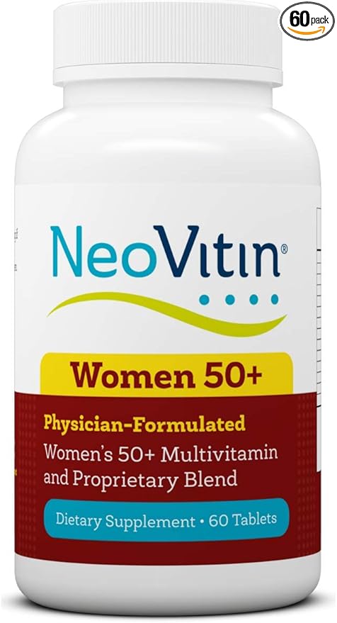 Women's 50+ Formula Multivitamin with Brilliant Blend - Daily Nutritional Support for Women Over 50 (60 Count)
