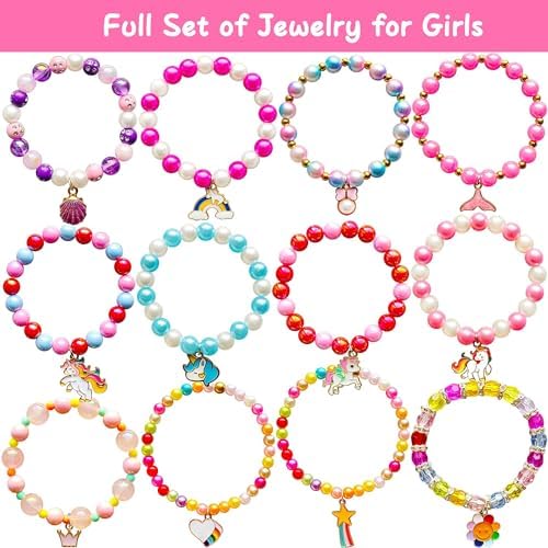 Unicorn Bath Bombs for Kids Girls 3 4 5 6 7 8 Years Old Birthday Gift for Girls Bath Bombs with Toys Surprise Jewelry Inside for Kids Toddler Girl Birthday Christmas Gifts Easter Basket Stuffers