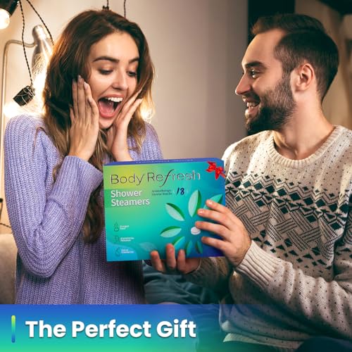 Shower Steamers Aromatherapy - Birthday Gifts for Women, 18 Pack Shower Bombs with Essential Oils, Self Care Gifts for Women, Mom, Womens Christmas Gifts, Stocking Stuffers for Adults Women Men Teens