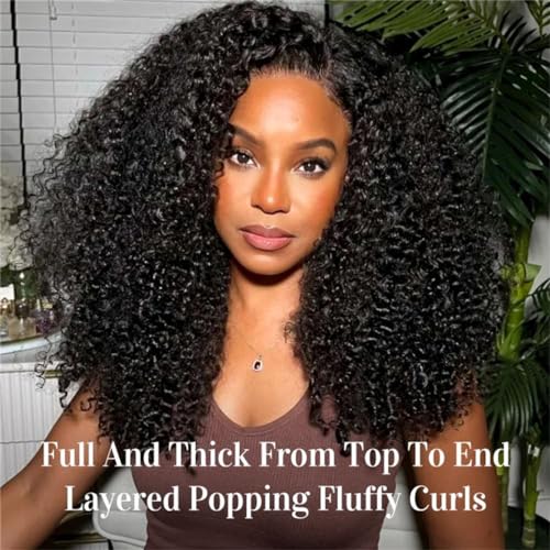 Wiggins Wig Ready And Go Glueless Wigs Human Hair Pre Plucked Pre Cut Curly Human Hair Wig 4x7 Lace Front Wig Pre Bleached Knots Glueless Wigs For Black Women 18 Inch