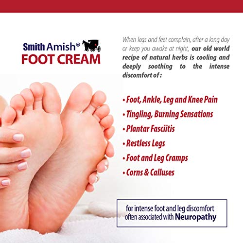 Foot Cream, Deep Soothing and Calming to Foot and Legs. 4.5 oz