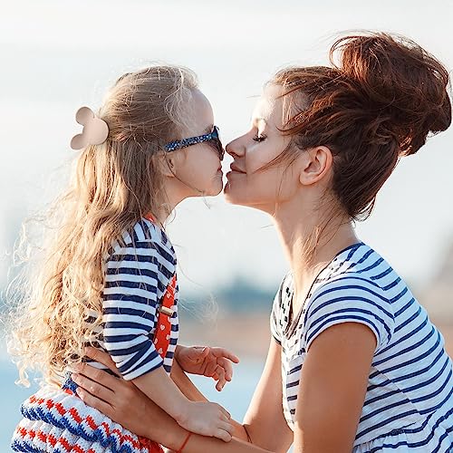 8 Pcs Hair Claw Clips Small Mouse Ear Hair Clips Matte 2.5'' Non-Slip Jaw Clips for Thin and Medium Hair Hair Accessories for Women Girls