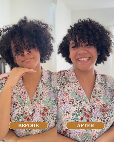 OCOA Curl Care Shampoo & Conditioner Duo – Sulfate-Free with Apple & Cupuaçu Butter, Moisture Retention, Hair Growth, and Healthy Scalp – For Wavy, Curly, Dry, Damaged & Color-Treated Hair – 10oz