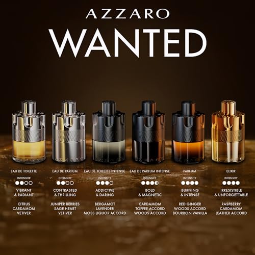 Azzaro Forever Wanted Elixir - Mens Cologne Gift Set - 3-Piece Set Includes Full Size Fragrance (100ml) + 2 Travel Size Sprays (10ml Each)