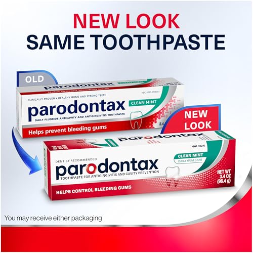 Parodontax Clean Mint Toothpaste For Gum Health, Helps Cavity Prevention, Anticavity And Antigingivitis - 3.4 Oz x 3