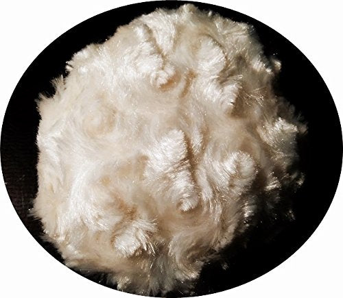 Silky Ivory Beige Rosebud Powder Puff for Dusting Powder - Medium Approx 4-5 Inches