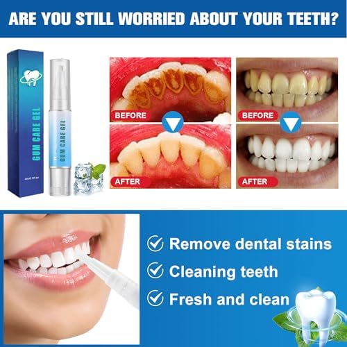 Taileden Gum Repair Therapy Gel, Taileden™ GumCareGel, Gum Shield Therapy Gel for Recessed Gums,Teeth Whitening Essence Pen Reduce Yellowing Oral Care