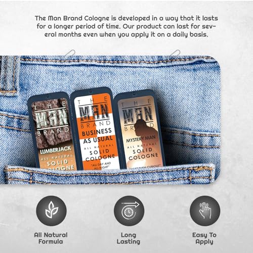 Solid Cologne Sample Set - Mens Sample Cologne Pack - Mens fragrance Sampler Set - Mens Travel Size Cologne Sampler Set (The Triad - 3 Pack - 0.75 oz each)