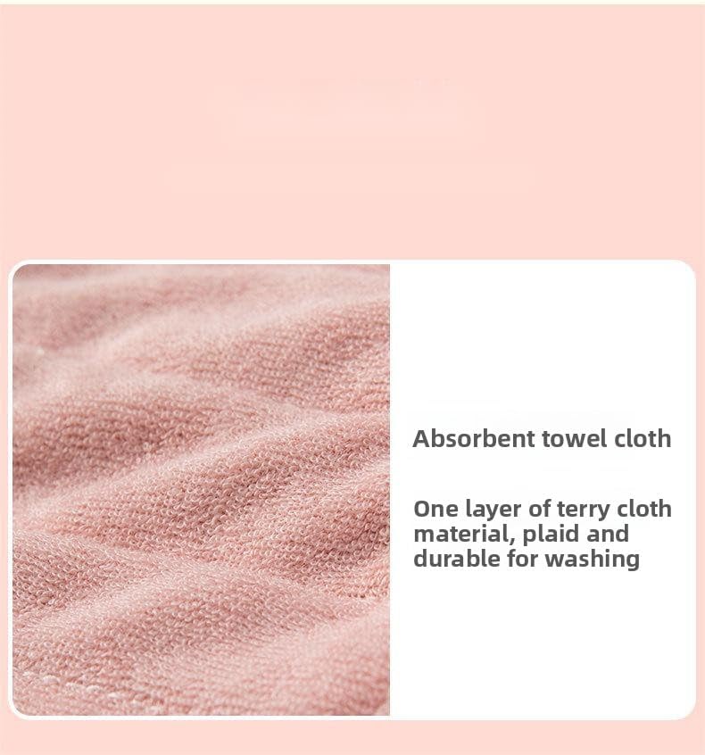 Soft Washable Towel Loofah 2 in 1 Loofah Sponge Washcloth for Exfoliating for Bath Wash Face Loofah Combo (Khaki)