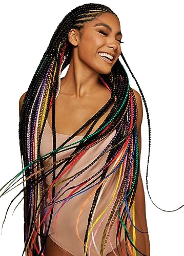 Outre X-Pression Braid Pre Stretched Braid 42" 3X (5 Pack, OFF BLACK 1B)