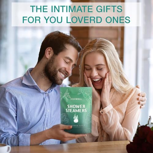 Shower Steamers Aromatherapy - 18 Pack Shower Bombs Birthday Gifts for Women Men, Organic with Eucalyptus & Mint Essential Oils, Eucalyptus for Shower, Nasal Relief, Stress Relief, Spa Gifts for Women