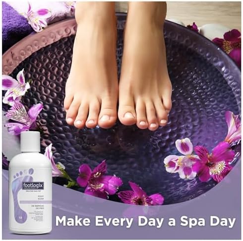 FOOTLOGIX Foot Soak Concentrate, 8.45 oz - Gentle Cleansing, Foot Bath Soak, Soften Dry Feet and Calluses