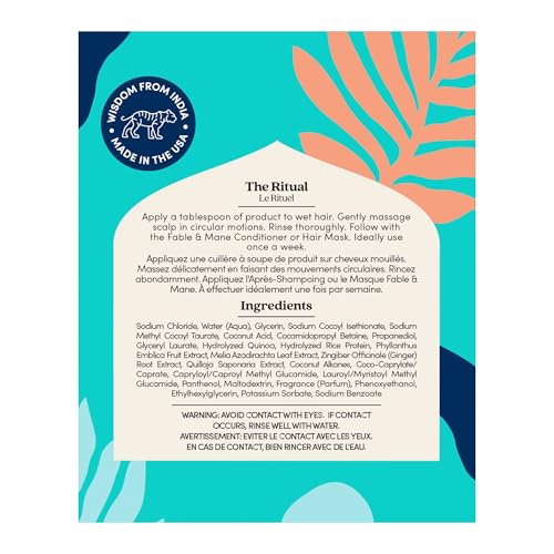 Fable & Mane Wild Ginger Purifying Scrub, For a Flaky, Itchy or Dry Scalp. Gentle Exfoliating Cleansing Detox Treatment