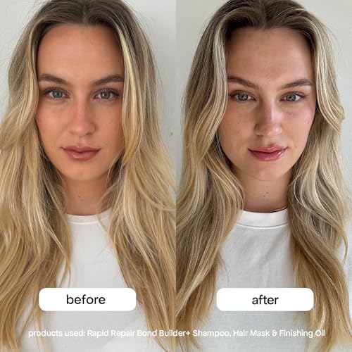 BONDIBOOST Rapid Repair Bond Builder + Finishing Oil [1.86 fl oz], Hair Oil for Damaged Hair, Strengthening & Nourishing Formula for Smoother + Healthier + Shinier Results