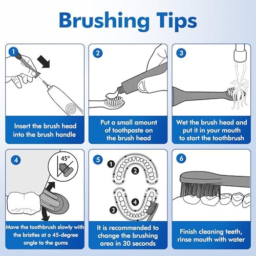 Replacement Toothbrush Heads Compatible with Oral-B Braun, Pack of 16 Professional Replacement Brush Heads for Oral-b 7000, Clean, Oral B Pro 1000, 9600, 500, 3000, 8000