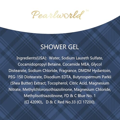 PEARLWORLD Bath Set with Ocean Scented Spa Gifts for Men, Christmas Birthday Self Skin Care Set for Men, Spa Gift Baskets for Him, 12Pcs Men's Spa Kit Gifts for Bath Spa