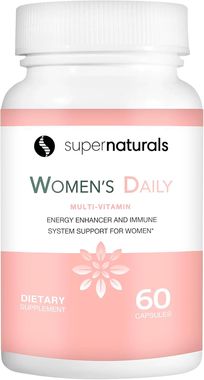 Super Naturals Health, Multivitamin for Women, Immune Defense Supplement Multivitamin Capsules, Vegan Supplements for Women - 60 Capsules
