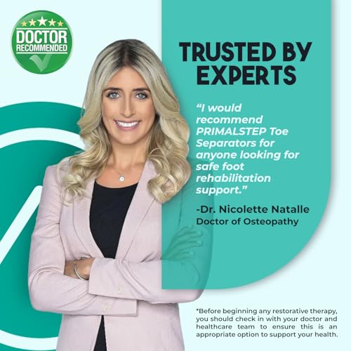 Size XL Toe Separators - Over 50% Thicker & More Durable - Dr. Recommended - Loved by Those with Bunions or Plantar Fasciitis - Toe Spacers for Athletic Mobility (Extra Large)