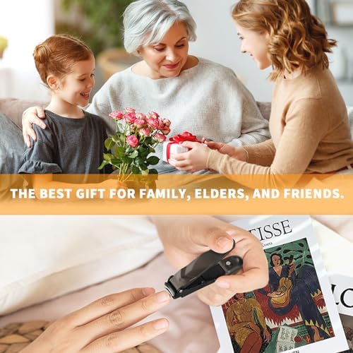 Nail Clippers for Men Women with Catcher,Heavy Duty No Splash Ultra Sharp Fingernail Clipper & Toenail Clippers,Nail Cutter with Nano Nail File for Adult,Seniors,Home,Travel,Gifts