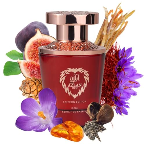 Al Haramain Azlan Oud Saffron Edition Extrait De Parfum Spray for Unisex, 3.33 Ounce