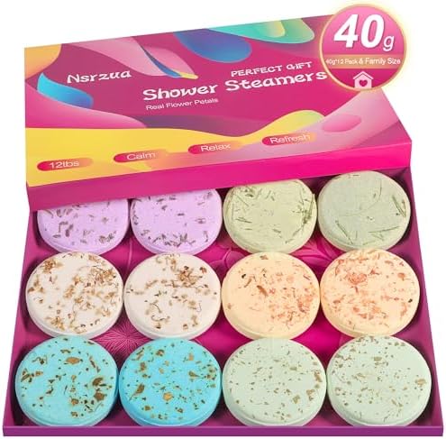 Shower Steamers Aromatherapy Birthday Gifts for Women-12 Pack Mothers Day Gifts,Gifts for Grandma,Wife,Mothers,Stress Relief and Relaxation Gifts for Women and Men