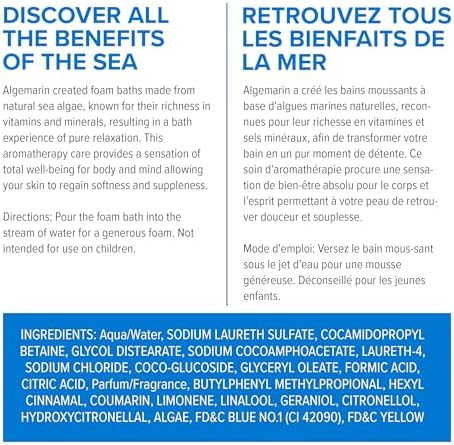 Original Scent Foam Bath – European Sea Aromatherapy (1-Pack, 750 ml)