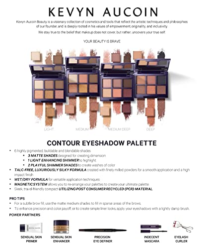 Kevyn Aucoin The Contour Eyeshadow Palette: Six must-have shades from matte to satin, complement skin tone. Bring contoured dimension to the eyes. Makeup artist go to.