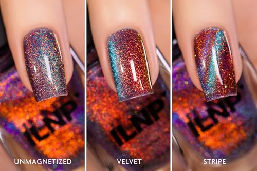 ILNP Hypnosis - Orange to Teal Magnetic Shimmer Nail Polish - Vegan, Cruelty Free, Non Toxic