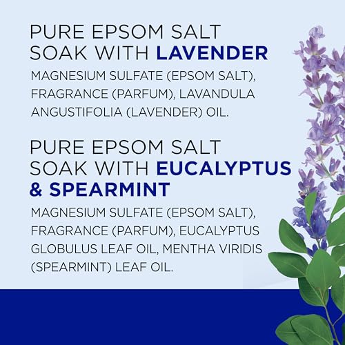 Dr Teal's Pure Epsom Salt, Lavender & Eucalyptus Duo Bundle, 3 lbs (Pack of 2)