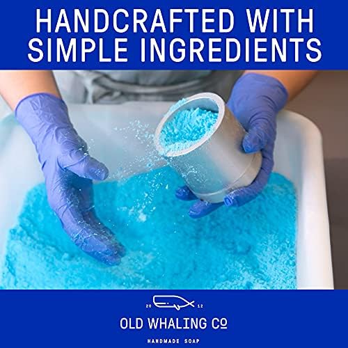 Old Whaling Co Coconut Milk Bath Bomb – Set of 4 – Handmade Bath Soak with Epsom Salts – Cleansing, Soothing and Moisturizing Fizz – Tropical, Floral Scent, 8 oz