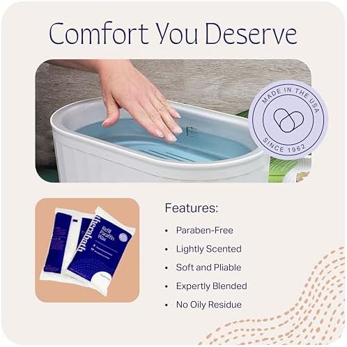 Therabath Paraffin Wax Refill - Thermotherapy - Use to Relieve Arthritis Discomfort, Stiff Muscles, & Dry Skin - For Hands, Feet, Body - Deeply Hydrates & Protects - Made in USA, 6 lb. ScentFree