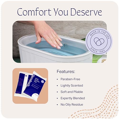 Therabath Paraffin Wax Refill - Thermotherapy - Use to Relieve Arthritis Discomfort, Stiff Muscles, & Dry Skin - for Hands, Feet, Body - Deeply Hydrates & Protects - Made in USA, 4 lb. ScentFree