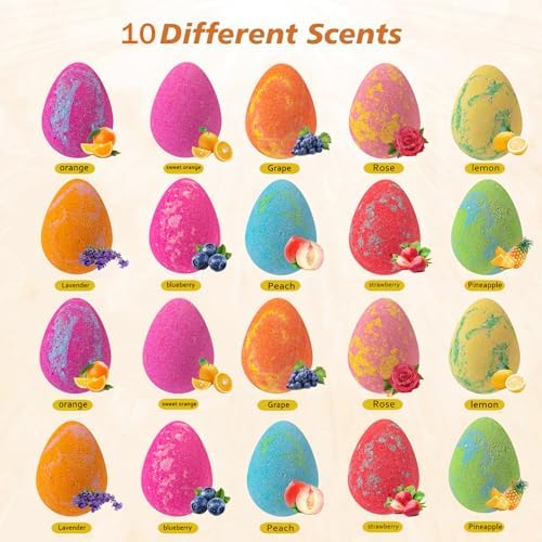 Dino Egg Bath Bombs for Kids-Surprise Inside Plus Dinosaur Puzzle-Dinosaur Gifts for 3 4 5 6 7 and 8 Year Old Boys and Girls Kids Gifts - Perfect for Birthdays, Children's Day and Christma,Easter
