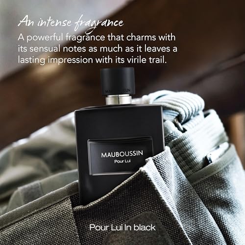 Mauboussin - Pour Lui In Black 100ml (3.3 Fl Oz) - Eau de Parfum for Men - Woody & Oriental Scents
