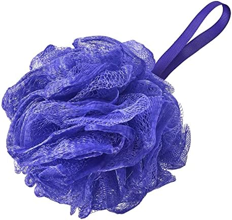 Bath Loofah Sponge Collection (8-Pack), Bath Shower Loofah Sponges - Mesh Pouf Shower Body Scrubber Exfoliators ((Orange, Purple, Black, White, Green, Pink, Blue, Purple))