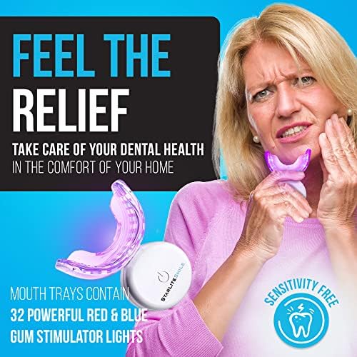 Gum Light, 32 LED Red & Blue Light Gums Sensitive Support and Teeth Whitening Accelerator