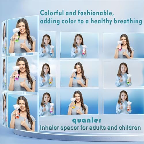 Soft Silicone Inhaler Spacers for Adults and Kids - Fun and Colorful Nessi OTC Spacer (Adult-Yellow)